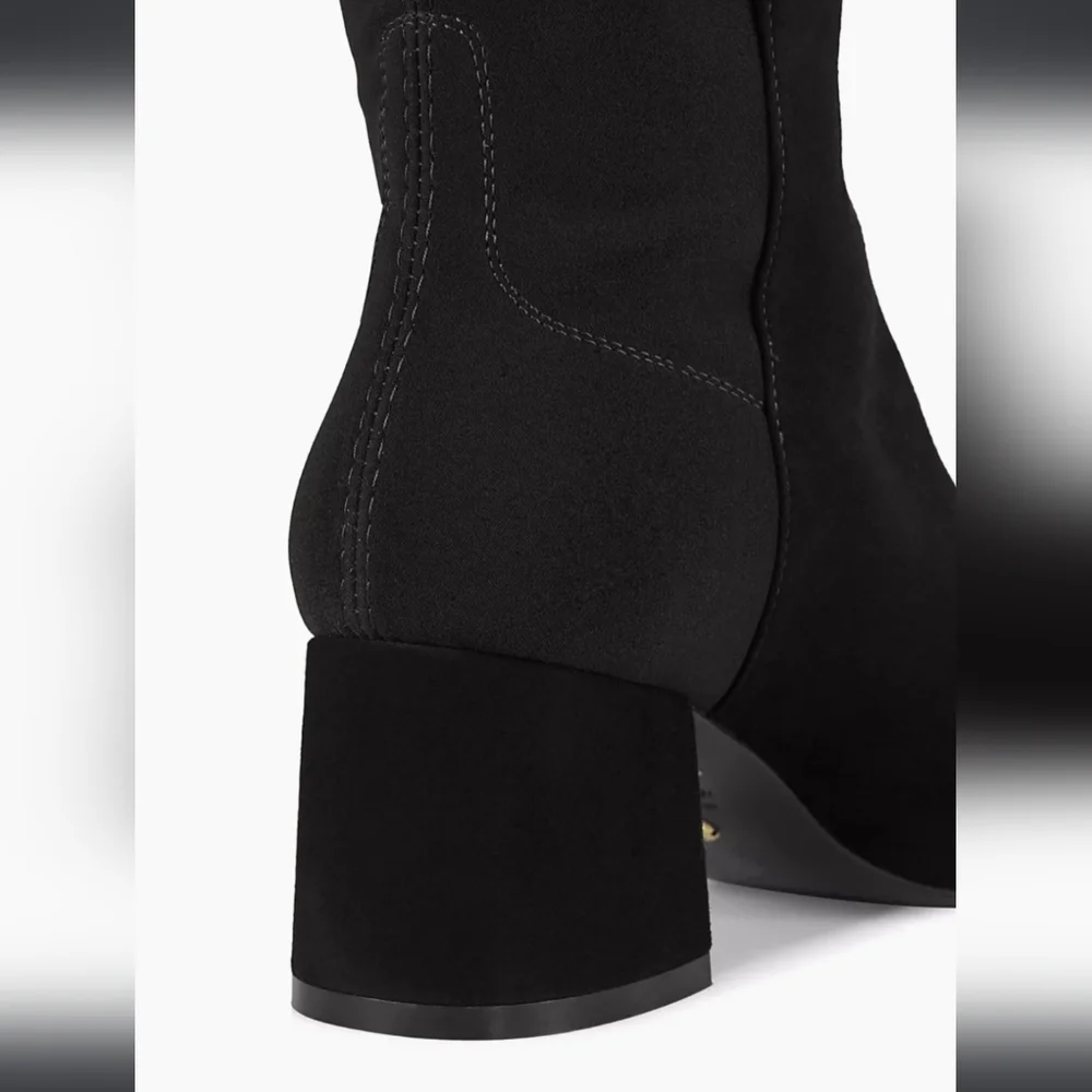 Stuart Weitzman knee high black seude boots - Picture 6 of 11